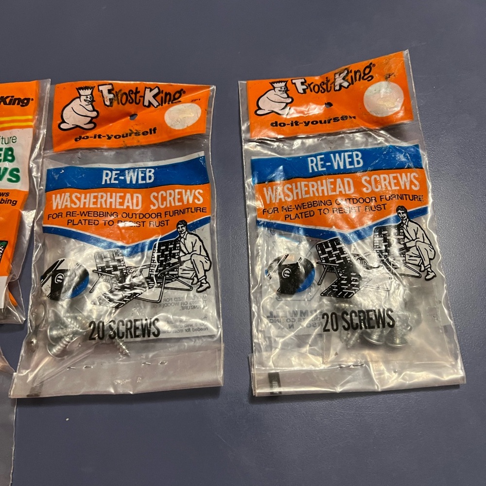 NWT Arden Paradise, Wellington, Frost king Re Webbing Kits/and Screws - Picture 9 of 9